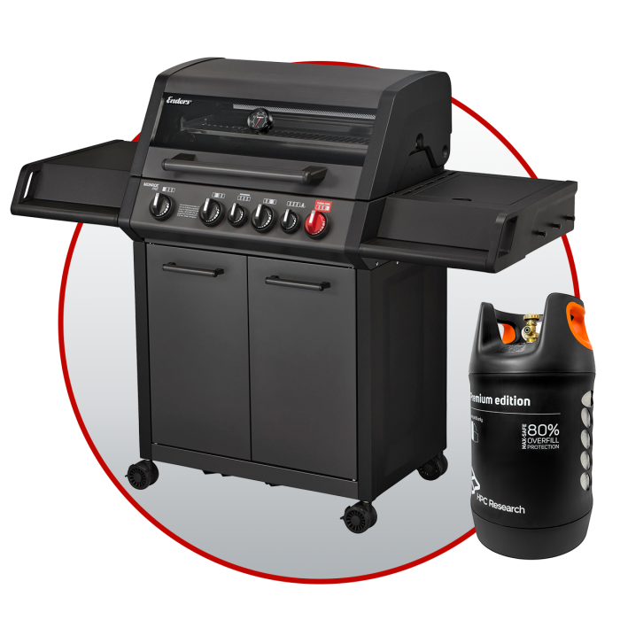Комплект: Monroe 4 SIK Turbo Shadow та газовий балон HPCR 24,5 л з відсікачем