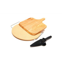 Камінь для випічки 38 см з лопаткою та ножем, Grill Pro - 98155