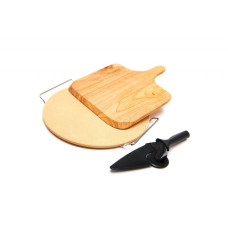 Камень для выпечки 38 см с лопаткой и ножом, Grill Pro - 98155
