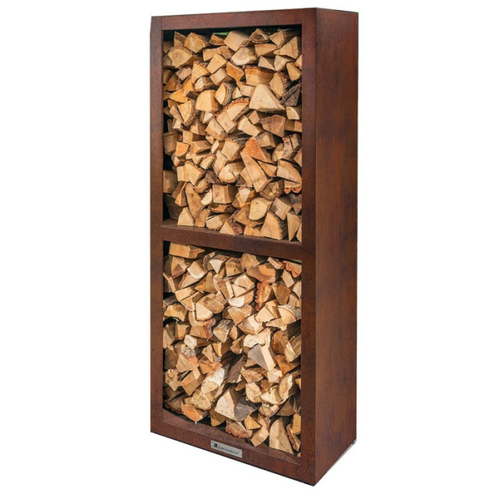 Стеллаж для хранения дров Quan Quadro BASIC Corten - QN90062