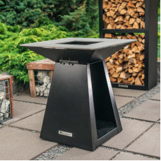 Дровяной гриль-очаг Quan Quadro Premium Medium Carbon 80 х 80 см - QN91014