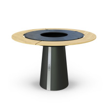 Гриль-мангал на дровах AHOS HIGH SPHERE тонкий стол, черный - AHOS_High_SPHERE-2