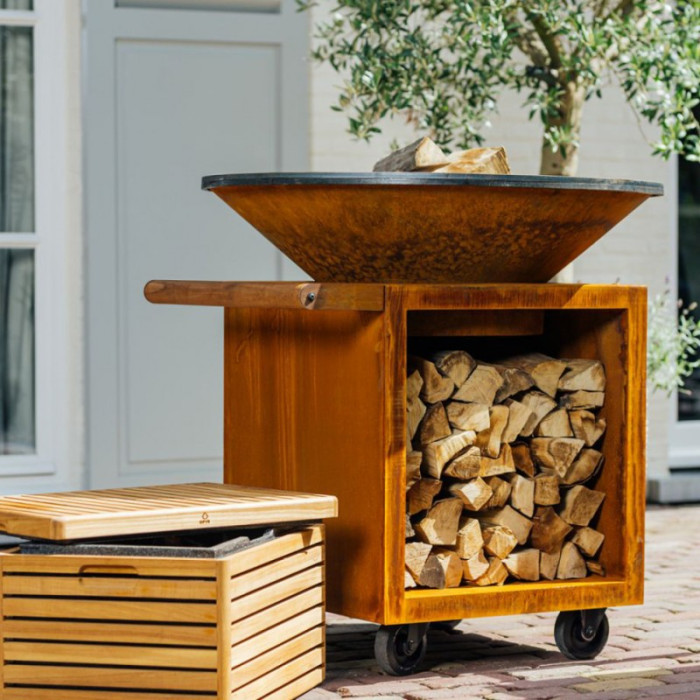 Гриль на дровах OFYR Classic Storage Corten 100 PRO - ofyr-100-storage-pro