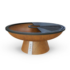Костровая чаша-очаг AHOS FIRE PIT 850, ржавый - AHOS-FIR-PIT-850