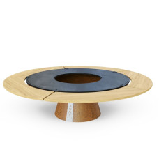 Дровяной очаг AHOS BIG SPHERE LOW 100 см со столом, ржавый - axos_big_sfera_iron