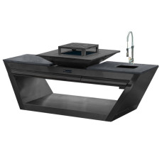 Уличная кухня Quan Rolling Kitchen Carbonc мойкой и водонагревателем - 1002035