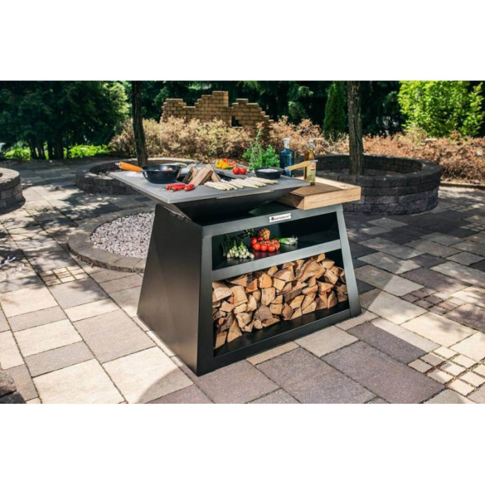 Дровяной гриль-очаг Quan Medium остров CARBON - QN90055
