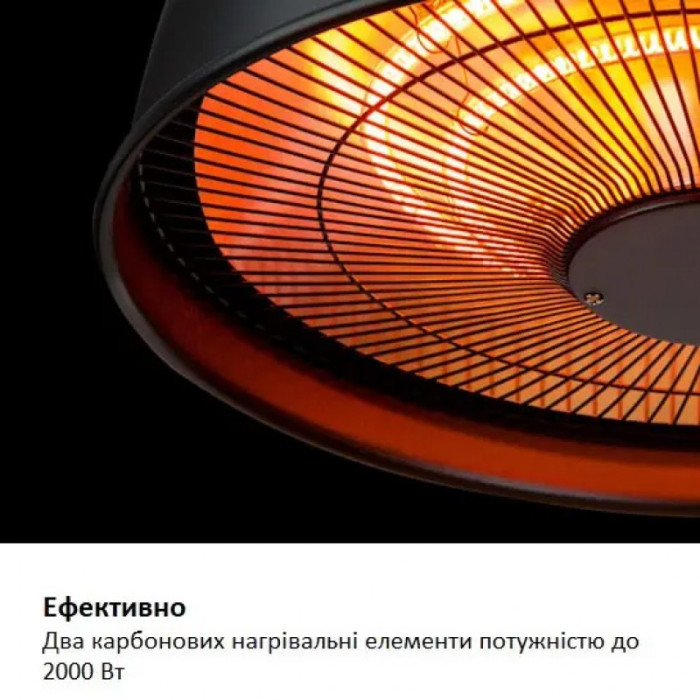 Инфракрасный электрический обогреватель Blumfeldt Heatbell Ceiling Smart, 2 кВт - 10038417