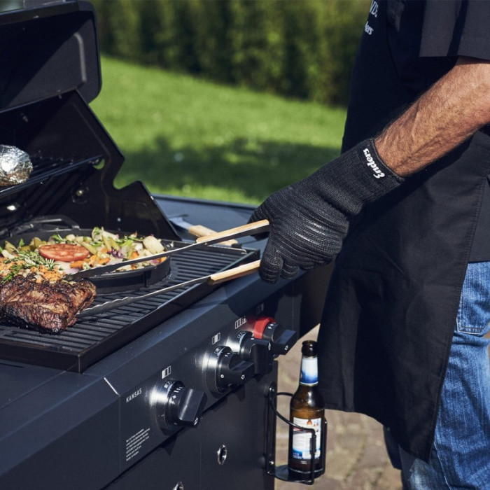 Рукавички ENDERS для BBQ вогнестійкі, матеріал-арамід, 1 пара, колір чорний - 8785