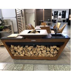 Уличная кухня Quan Rolling Kitchen Corten GASс мойкой и водонагревателем на газу - 1002037