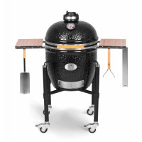 Керамічний гриль Monolith Classic Pro 1.0 Black (Чорний) з підставкою на колесах - 101001-BLACK