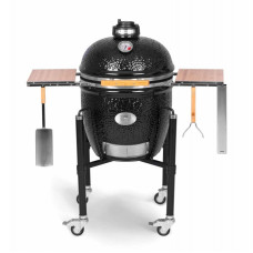 Керамический гриль Monolith Classic Pro 1.0 Black (Черный) с подставкой на колёсах - 101001-BLACK