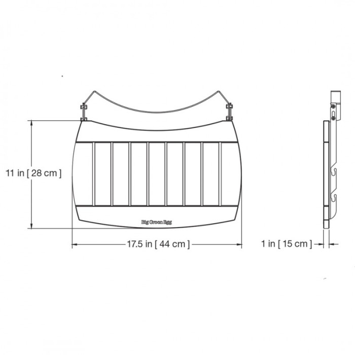 Крылья для гриля XL, акация Big Green Egg 121134 (120694)