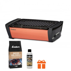 Бездымный угольный настольный гриль Enders Aurora coral - 1362