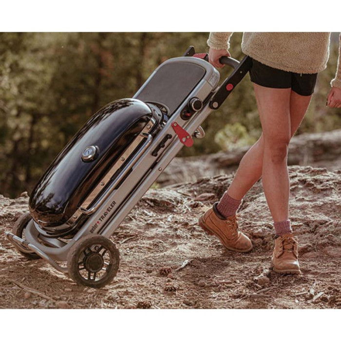 Гриль газовий Weber Traveler LP Stealth, чорний