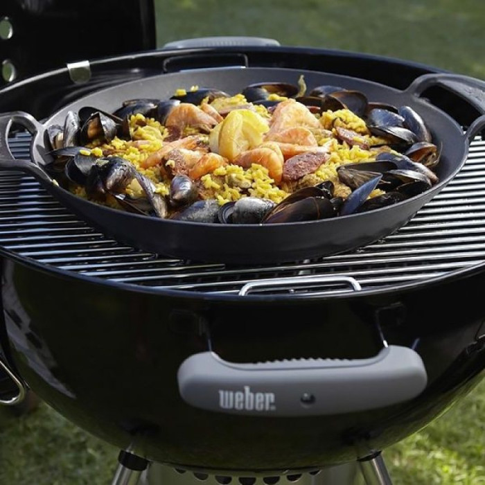 Сковорода ВОК з вставкою-пароваркою и кришкою, Weber Gourmet BBQ System, чавун