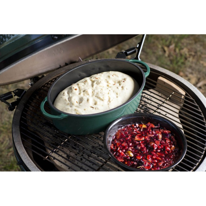 Жарівня (котел) овальна чавун.емаль 5.2л Big Green Egg 117670