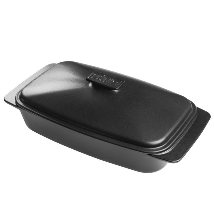 Керамічна форма Weber для готування з кришкою, прямокутна