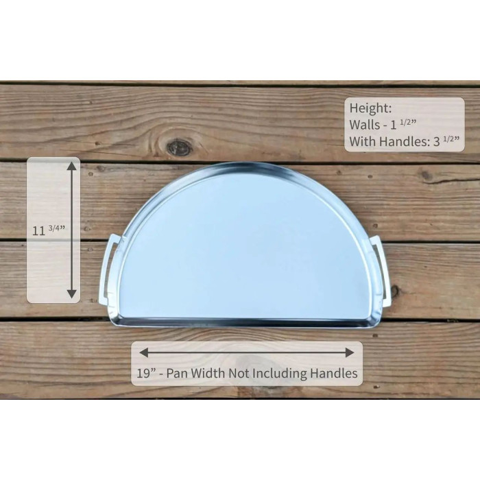 Поддон стальной SnS Drip 'N Griddle Pan для гриля 57см 51225