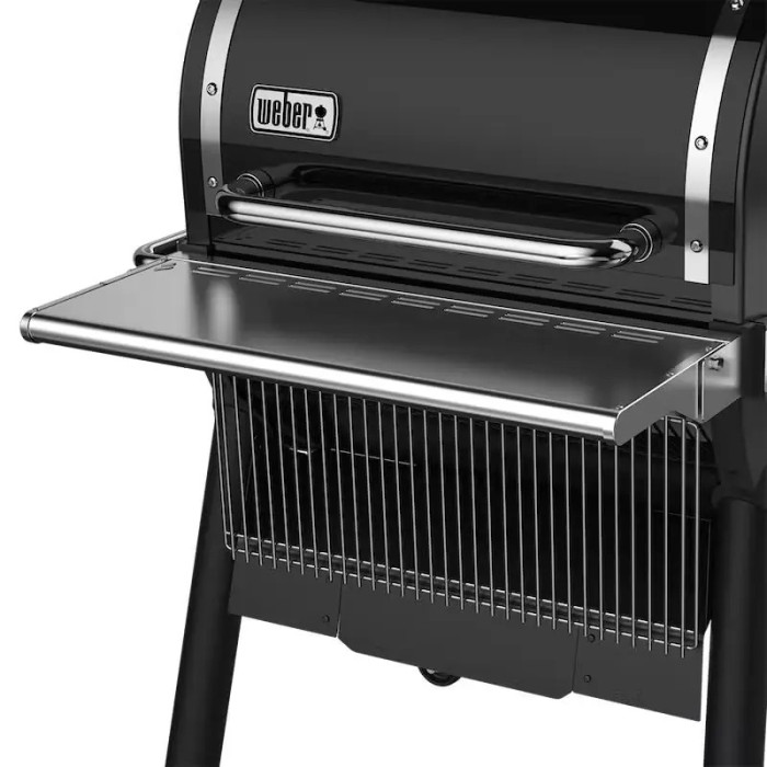 Складной передний столик из нержавеющей стали для пеллетных грилей Weber SmokeFire EX4 - 7002