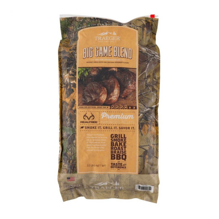 Пелети для гриля Traeger Realtree Big Game Blend Wood Pellets - pellety_traeger