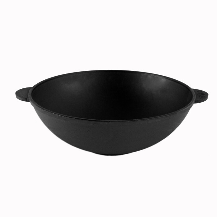 Чугунная сковорода WOK с чугунной крышкой 4,7л