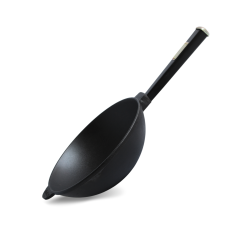 Сковорода чавунна з дерев`яною ручкою Black WOK 2,8 л