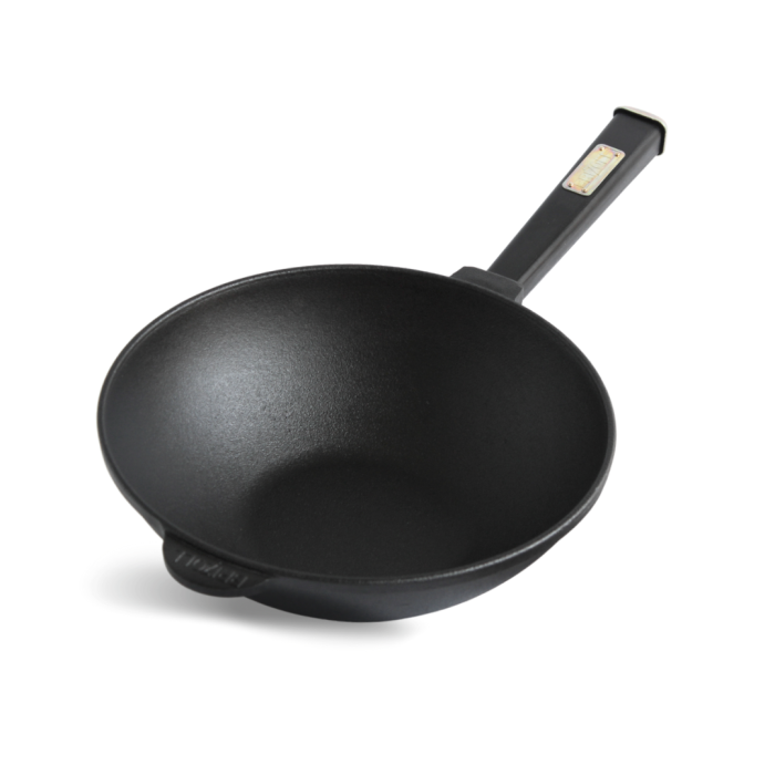 Сковорода чавунна з дерев`яною ручкою Black WOK 2,8 л