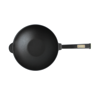 Чугунная сковорода с деревянной ручкой Black WOK 2,8 л.