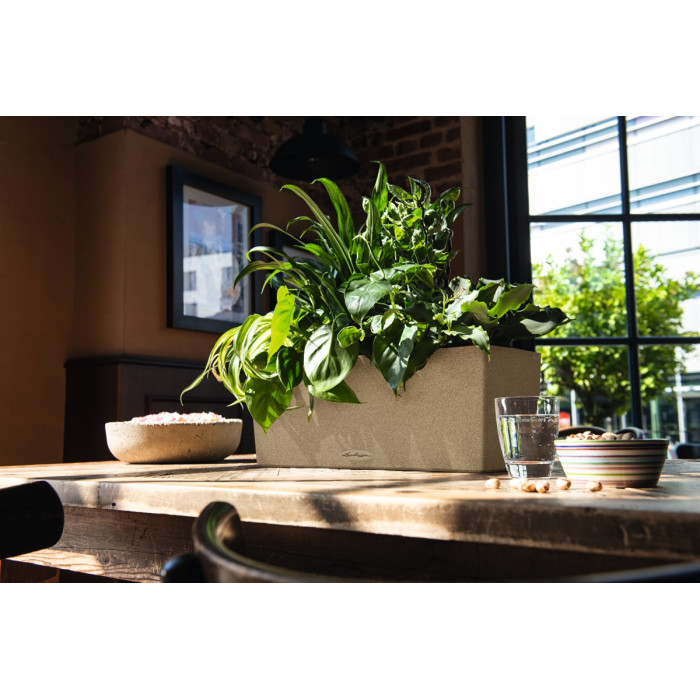 Вазон Lechuza Balconera Stone 50, пісочно-біжевий