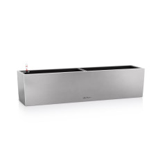 Вазон Lechuza BALCONERA Steel 80, жемчужно-серый