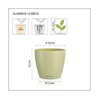 Вазон Lechuza CLASSICO Color DECO 14, пісочно-коричневий
