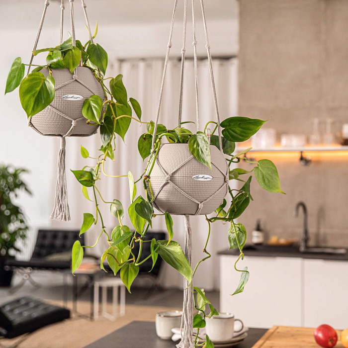 Подвес Lechuza Macramé BOHO 120 см белый