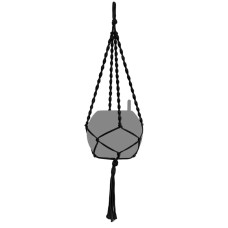 Подвес Lechuza Macramé BOHO 120 см чёрный