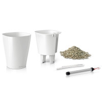 Вазон Lechuza DELTINI Premium, антрацитовый матовый