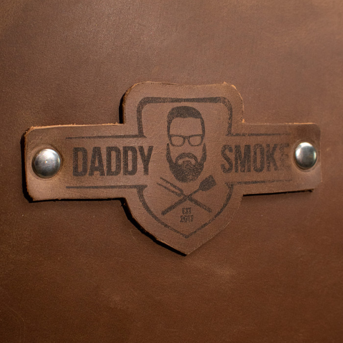 Шкіряний фартух Daddy Smoke світло-коричневий
