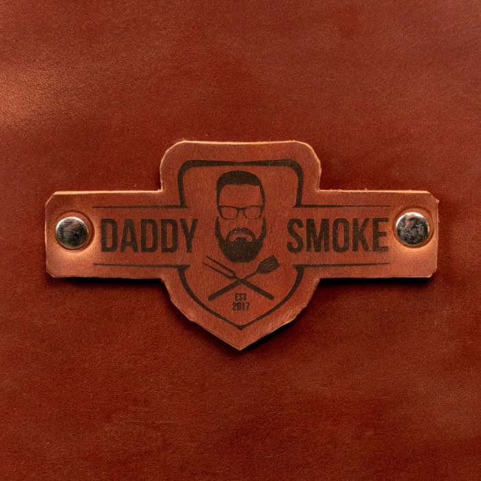 Шкіряний фартух Daddy Smoke бурий