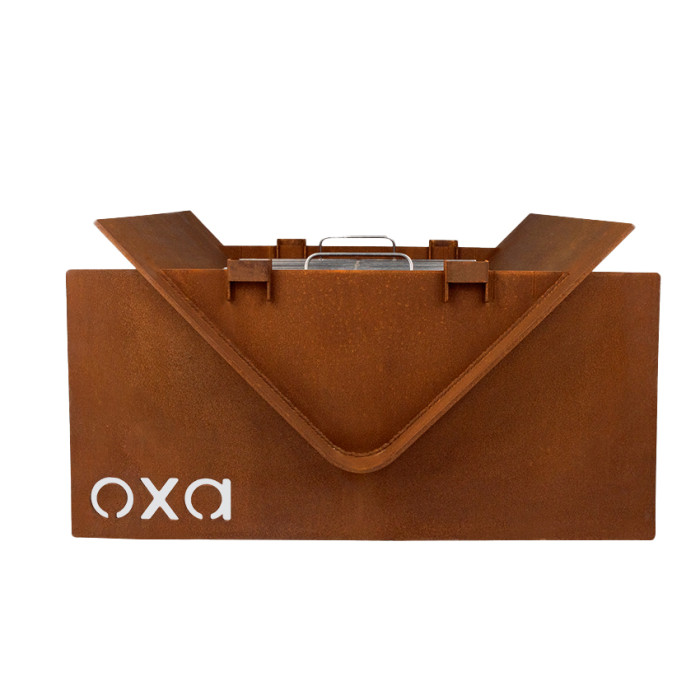 Гриль-вогнище «OXA Corner» від Daddy Smoke з CorTen (чаша для вогню)
