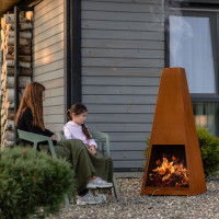 Кострова чаша-костер OXA Taper з CorTen (чаша для вогню)