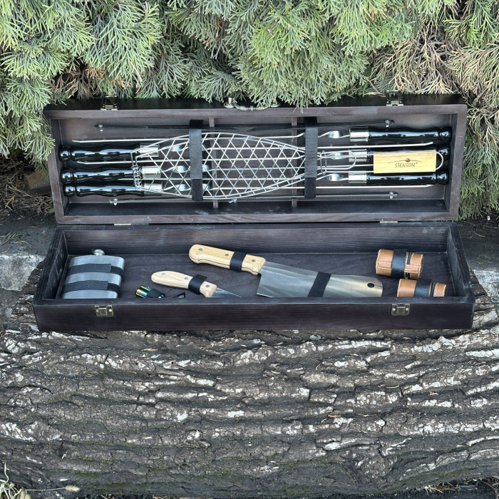 Подарунковий набір Майстер BBQ чорний