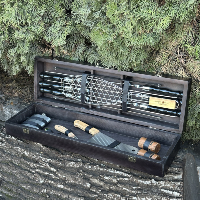 Подарунковий набір Майстер BBQ чорний