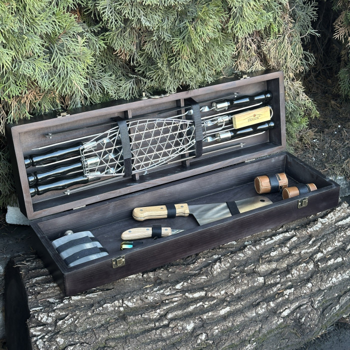 Подарунковий набір Майстер BBQ чорний