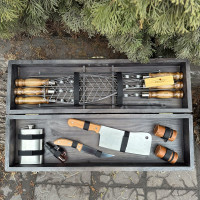 Подарунковий набір Майстер BBQ темна текстура