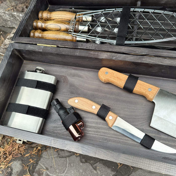 Подарунковий набір Майстер BBQ темна текстура