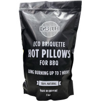 Дерево-вугільний екобрикет Hot Pillows 3 кг GRILLI 777777