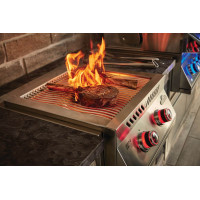 Двойная инфракрасная горелка SIZZLE ZONE для встраивания с крышкой из нержавеющей стали Napoleon BIB18IRPSS-CE