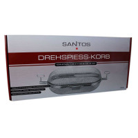 Кошик-сітка для рожна SANTOS, для гриля, кругла, нержавіюча сталь 900020