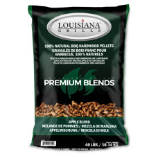 Пеллеты для гриля Louisiana Grills, яблочный премиум микс, с лиственных пород деревьев, 18кг., 55403