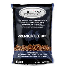 Пеллеты для гриля Louisiana Grills, гикори премиум микс, гранулы твёрдых пород деревьев, 18кг., 55406
