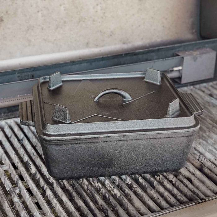 Чавунний казан-форма для хліба SANTOS K8 з кришкою 5,5л, 34 х 24 см 899447